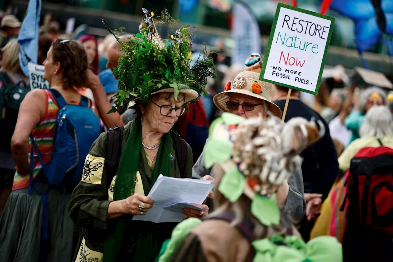 Thousands march in London to call for 'urgent' climate action