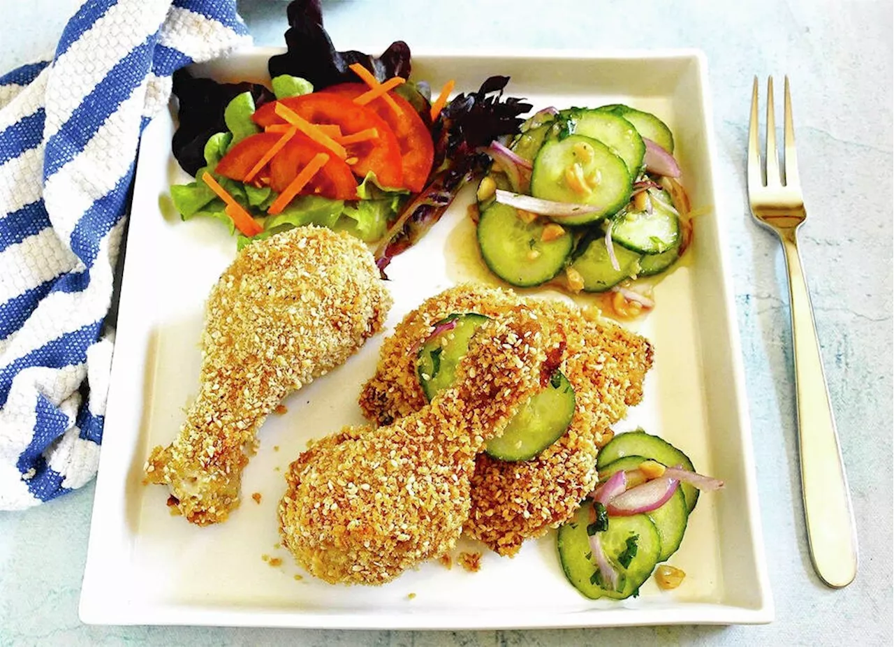 Eric Akis: Sesame Panko-crusted chicken served hot or cold