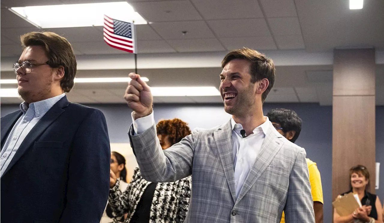 NASCAR driver Daniel Suarez, a Mexican native, celebrates becoming American citizen