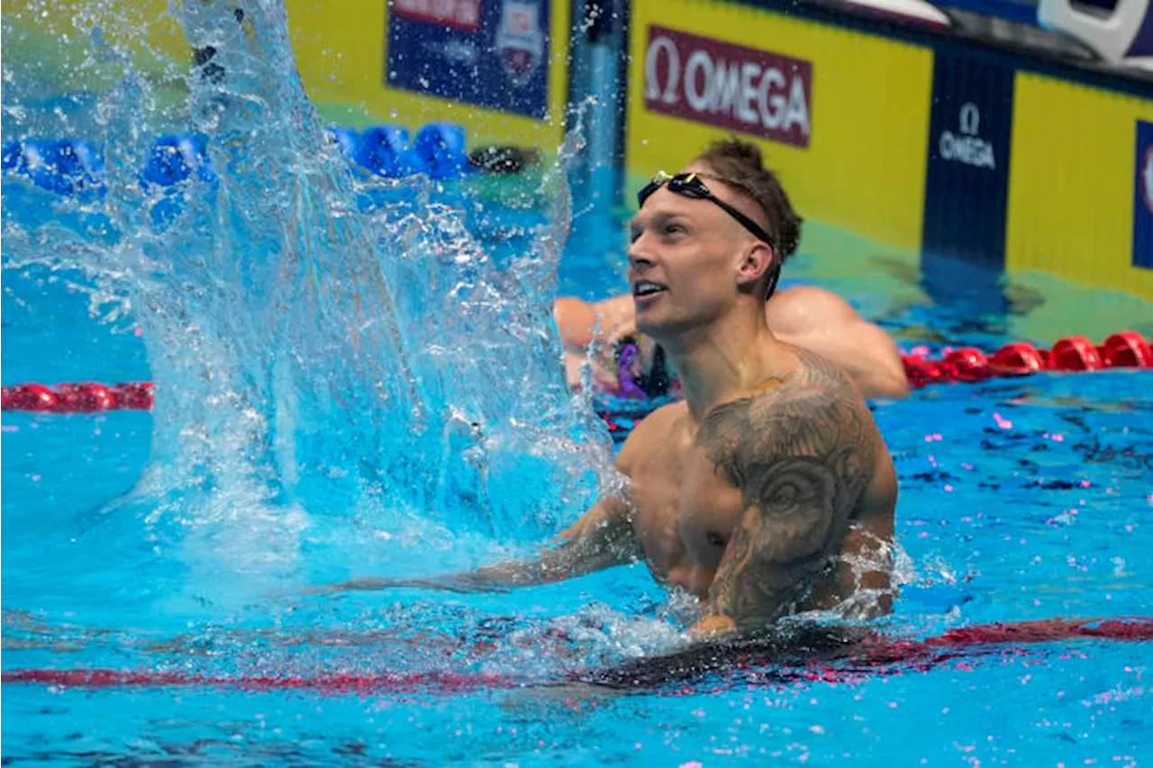 Sports: Caeleb Dressel wins again at U.S. Olympic swimming trials to ...