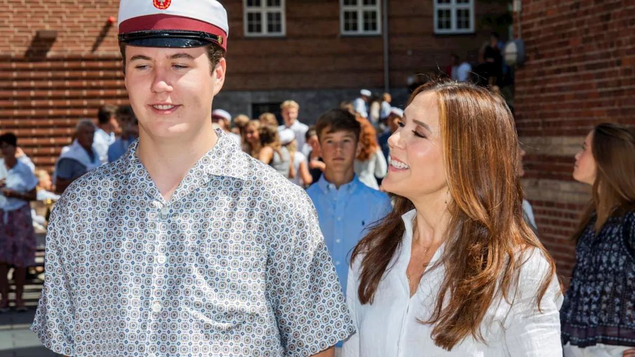 Queen Mary and King Frederik celebrate Prince Christian’s high school graduation