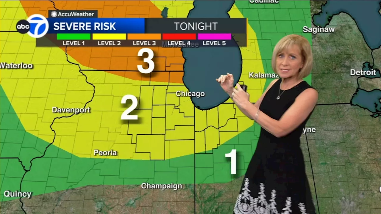 Chicago weather forecast Tuesday includes possibility of severe storms bringing strong wind, rain