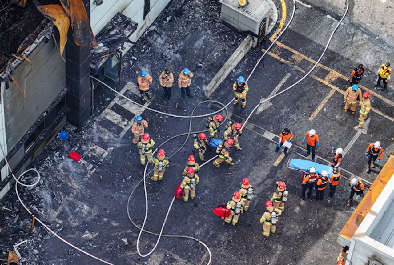 Incendio in una fabbrica di batterie in Corea Sud, almeno 22 morti