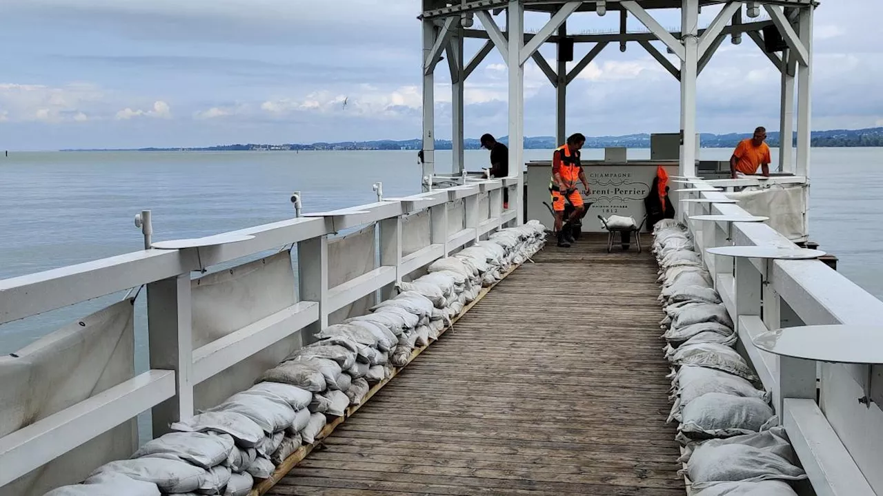 Hochwasserlage am Bodensee bleibt angespannt