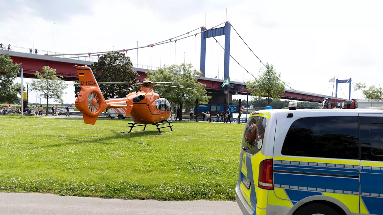 Rettungseinsatz im Rhein: Lebensmüde Wette – Schwimmer trieb ab