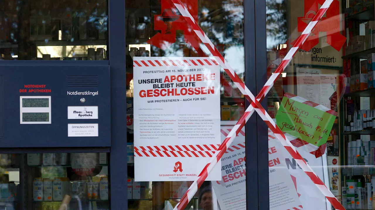 Streik gegen Lauterbach-Pläne!: Hessens Apotheken für zwei Tage dicht