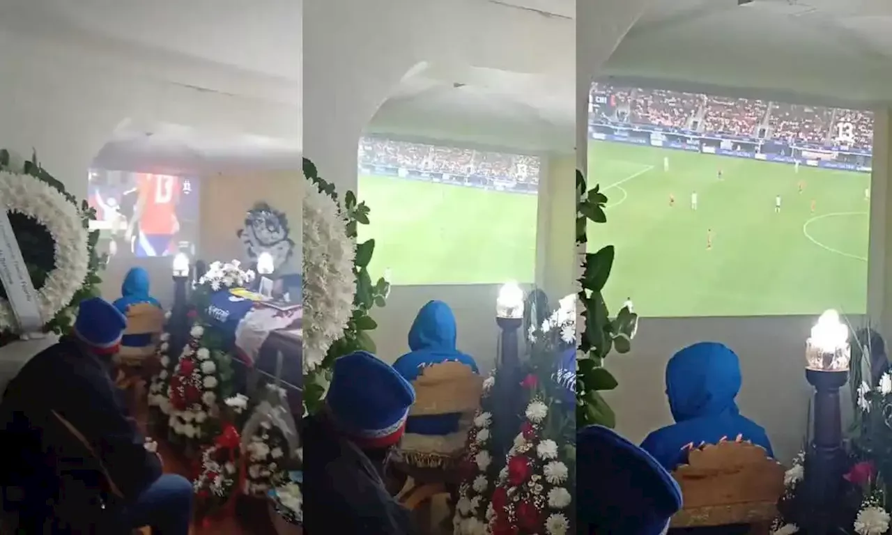 En pleno velorio, aficionados a la Copa América pusieron partido Chile vs. Perú