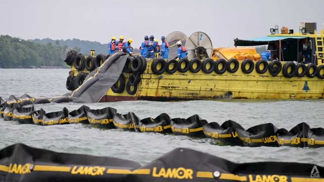 Timeline of Singapore's oil spill: When response teams mobilised, booms deployed