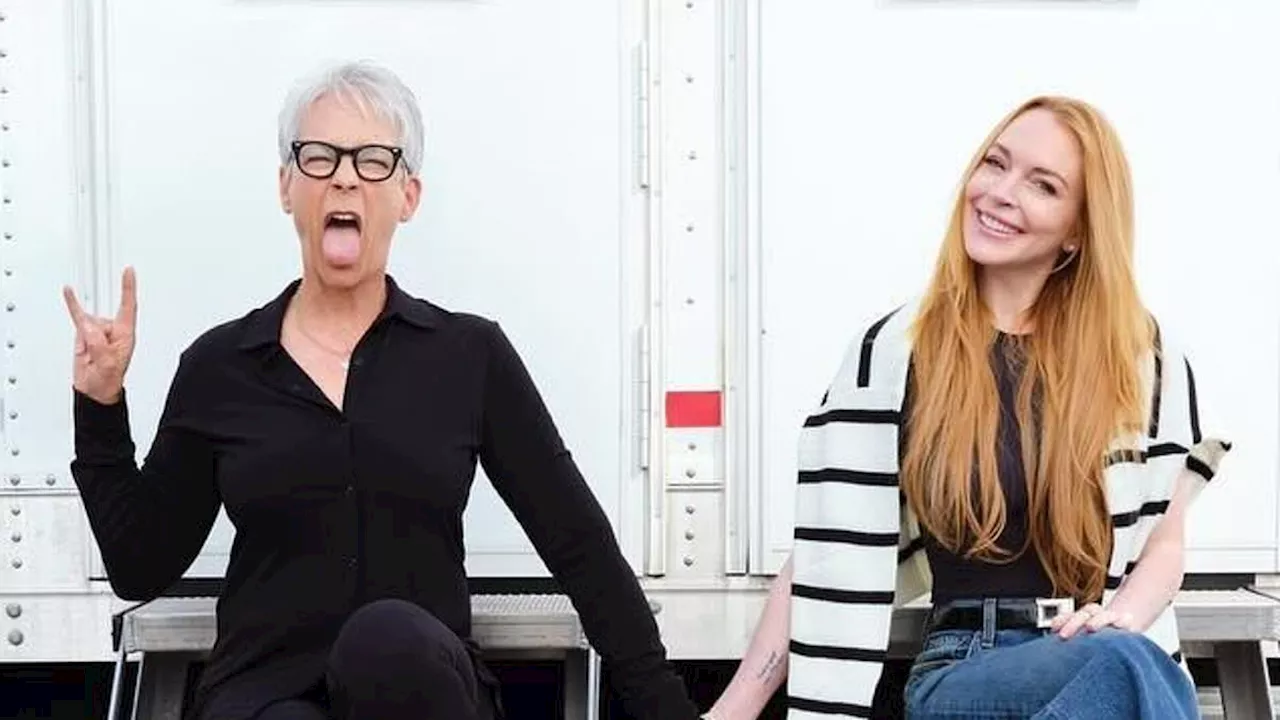 Freaky Friday 2 begins filming! Jamie Lee Curtis and Lindsay Lohan hold hands on set as they reprise...