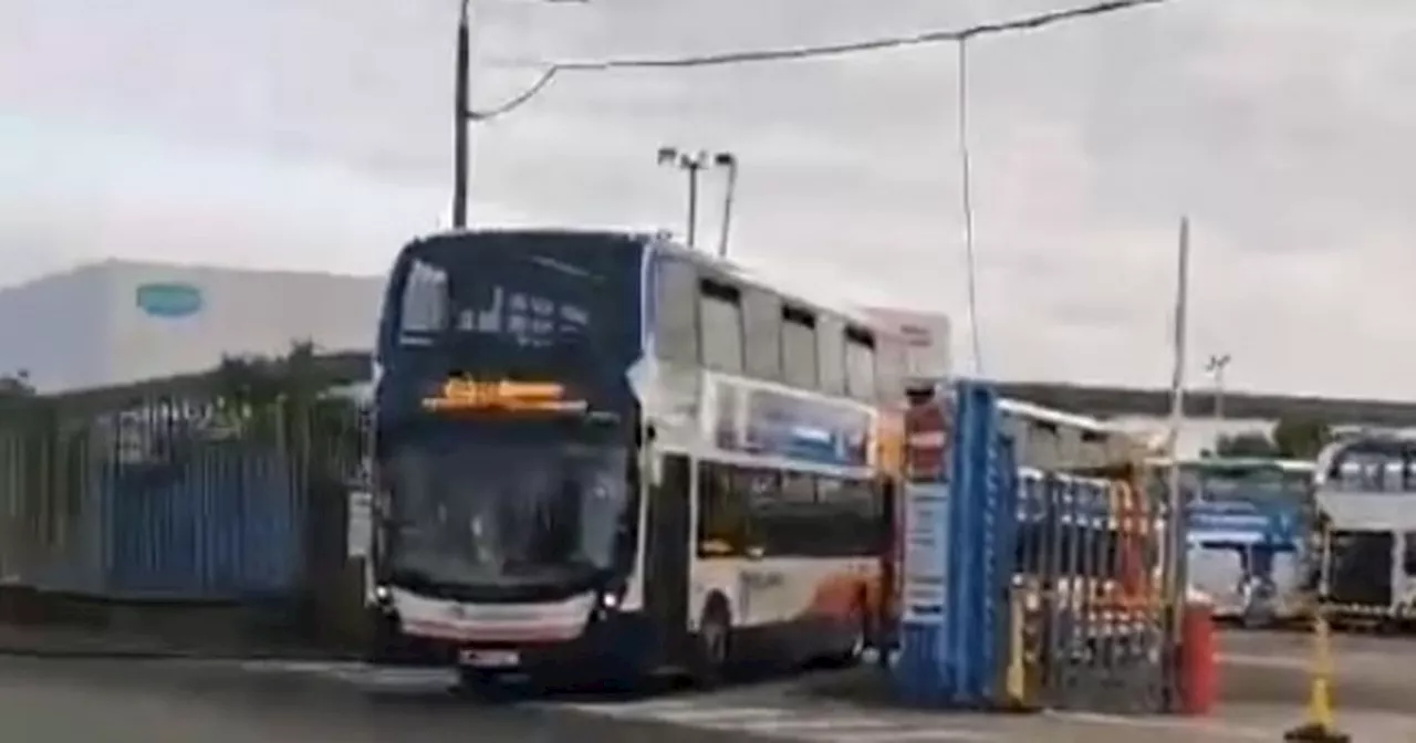 Shouts of 'scab' as Stagecoach staff drive buses past picket line