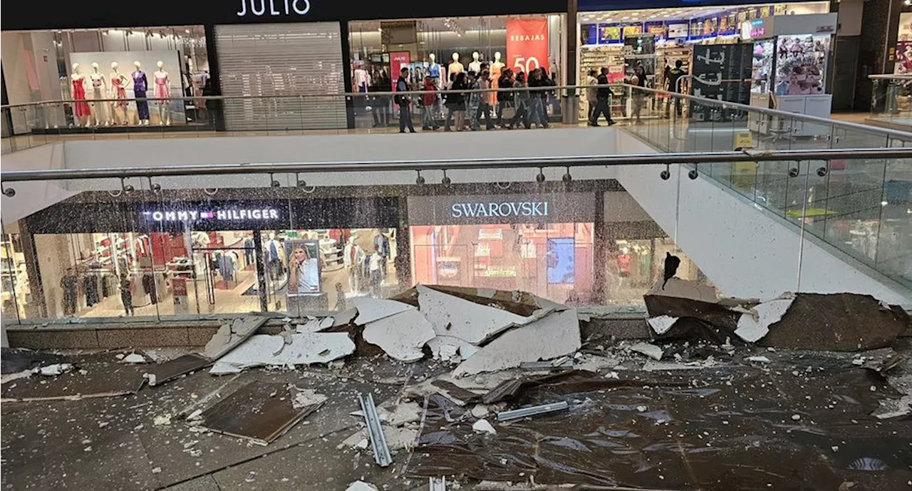 VIDEO: Caen plafones de techo en Parque Lindavista debido a las lluvias en CDMX