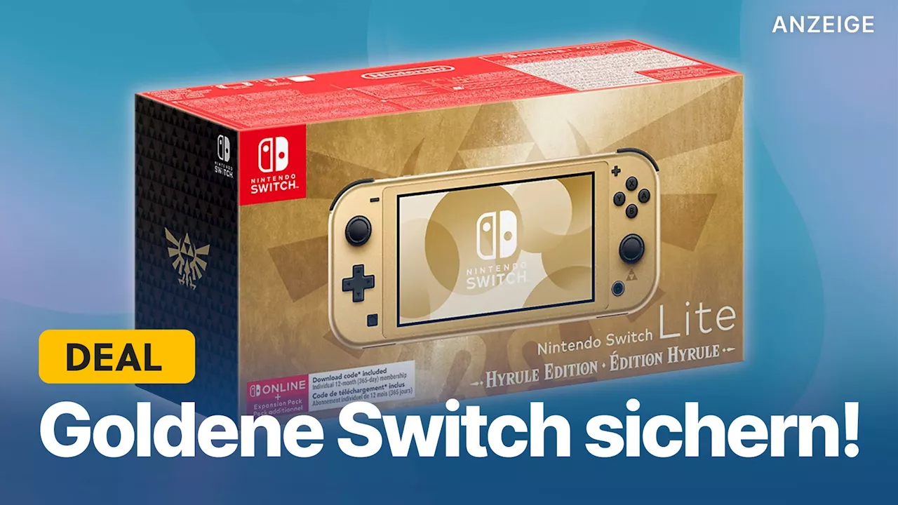 Neue goldene Switch im Zelda-Look: Wer noch vorbestellen will, sollte besser schnell sein!