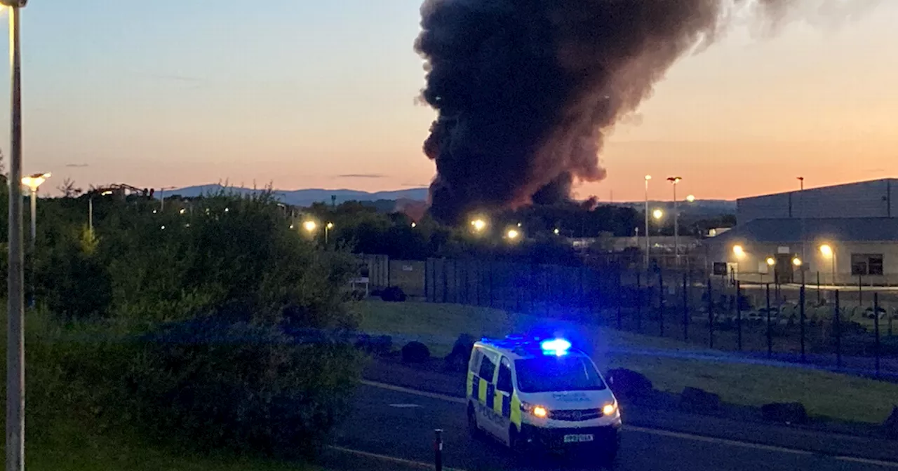 Emergency services issue Linwood fire update as crews continue to battle massive battery blaze