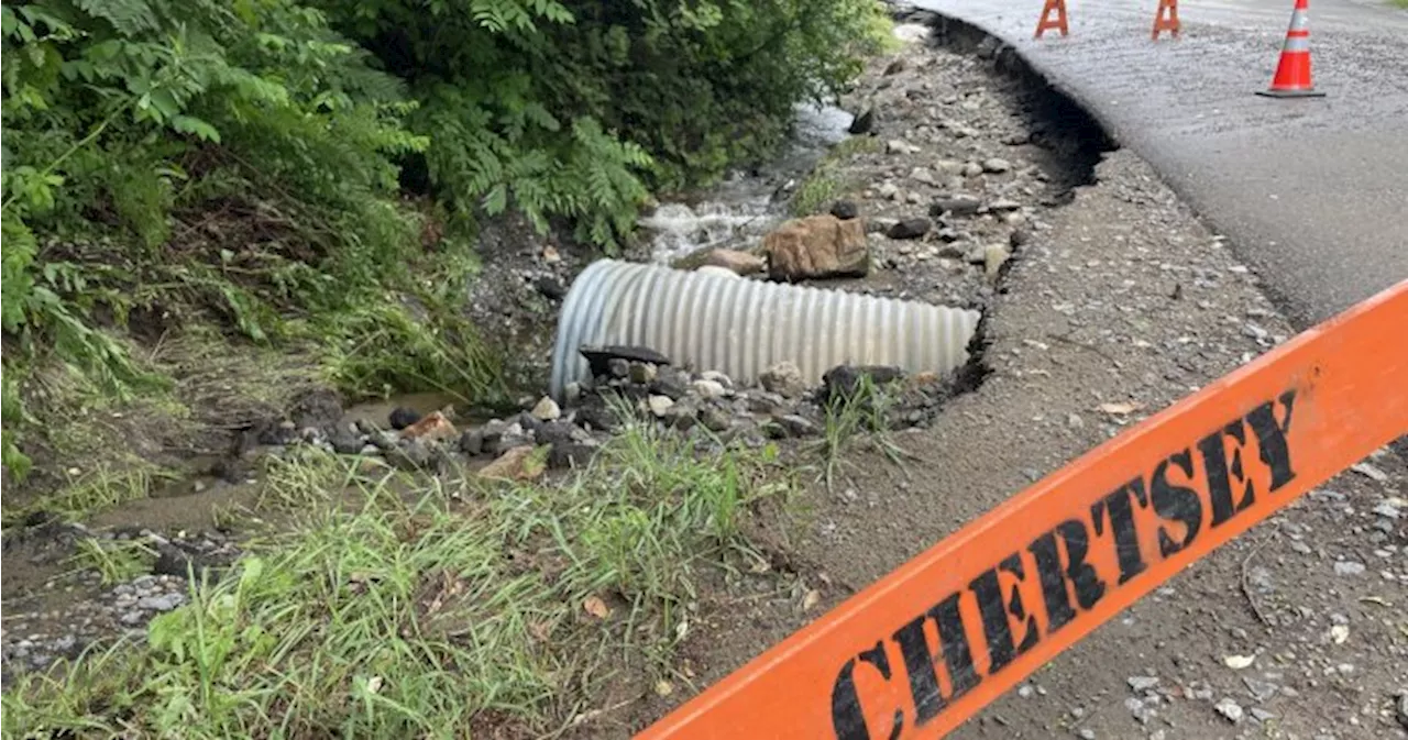 Heavy rainfall wreaks havoc in Chertsey, Que.