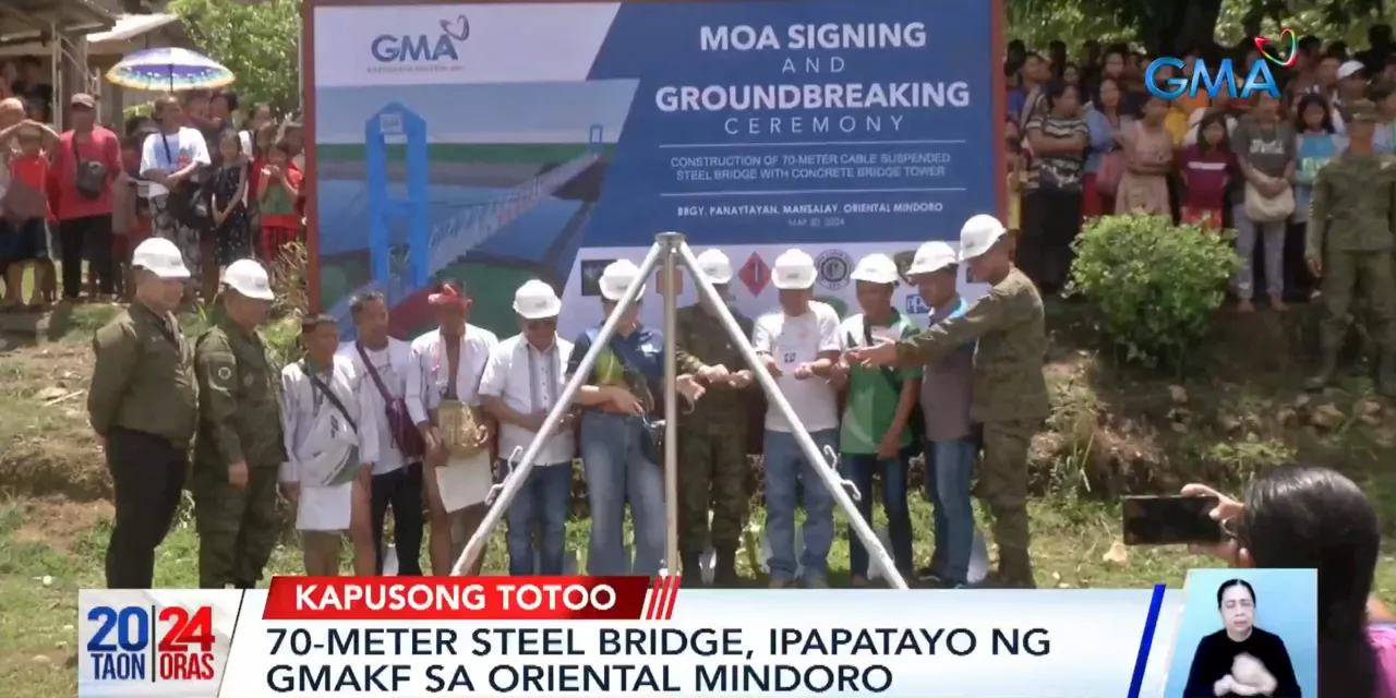 1,500 Oriental Mindoro residents to benefit from steel bridge by GMA Kapuso Foundation