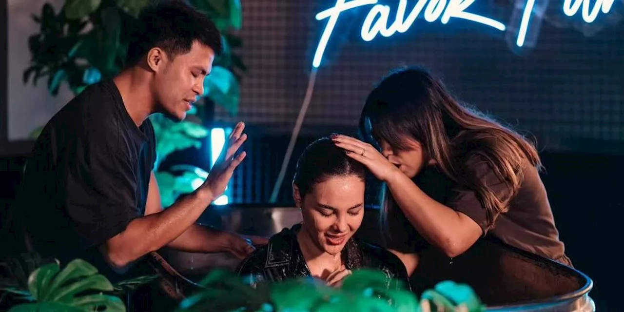 Catriona Gray publicly declares Christian faith as she gets baptized anew