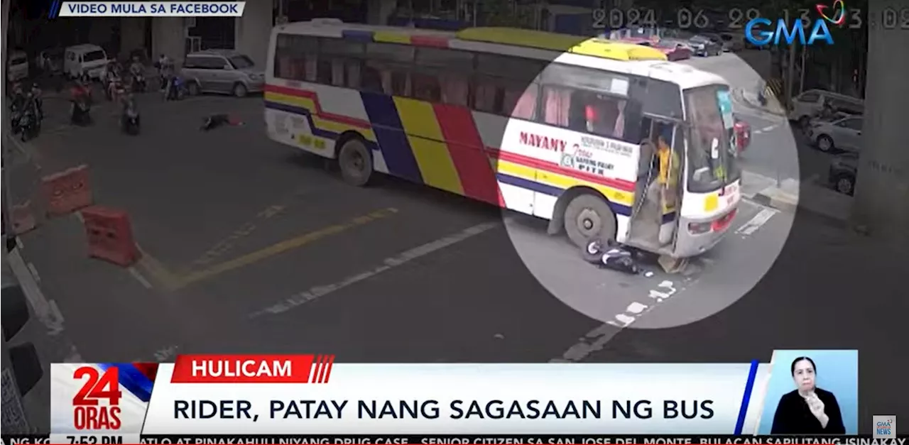 Delivery rider killed in QC after being run over by bus