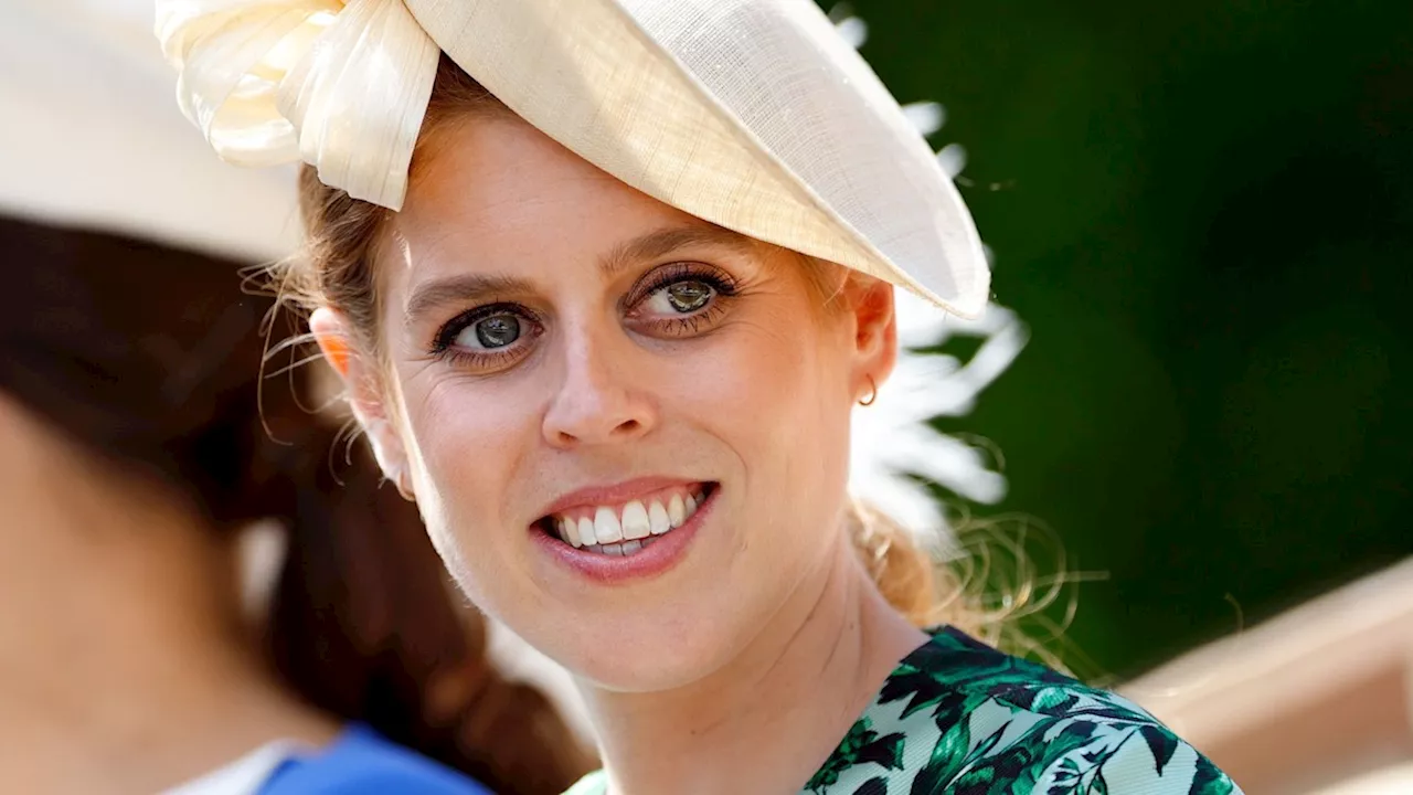 Princess Beatrice wears secret wedding guest dress - and a crown like no other