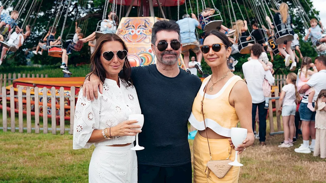 Simon Cowell and Lauren Silverman pictured on family day out with famous neighbours