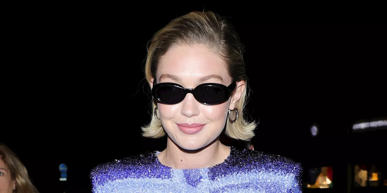 Gigi Hadid Freed the Nipple With an Optical Illusion Dress