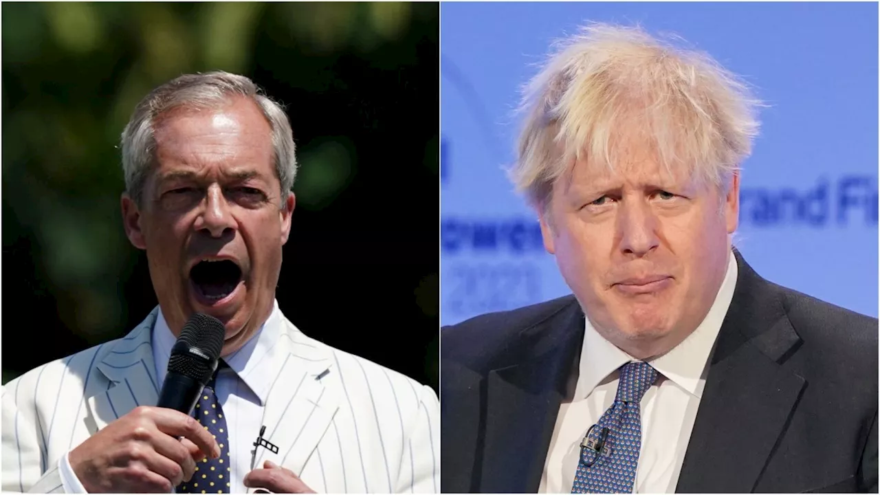 Farage hits back after Boris Johnson called him 'morally repugnant' over Ukraine war comments