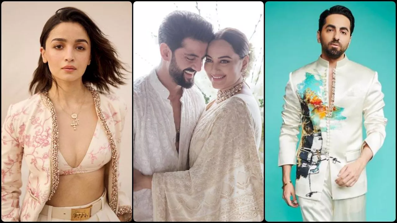 Sonakshi Sinha-Zaheer Iqbal Wedding: आलिया भट्ट से आयुष्मान खुराना तक, सेलेब्स ने दी न्यूली वेड कपल को बधाई