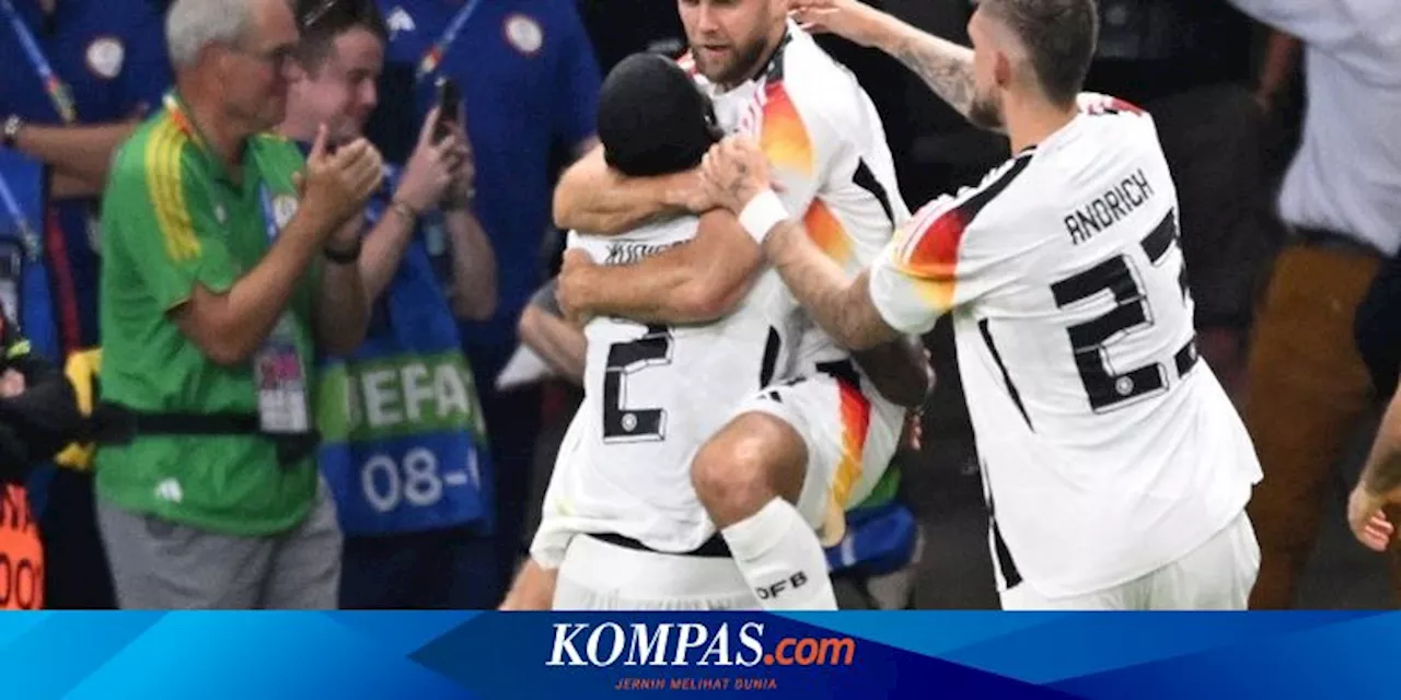 Hasil dan Klasemen Akhir Grup A Euro 2024: Jerman Juara Grup, Swiss Lolos