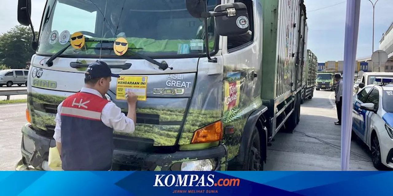 28 Kali Operasi ODOL di Tol Trans-Sumatera, 802 Kendaraan Terjaring