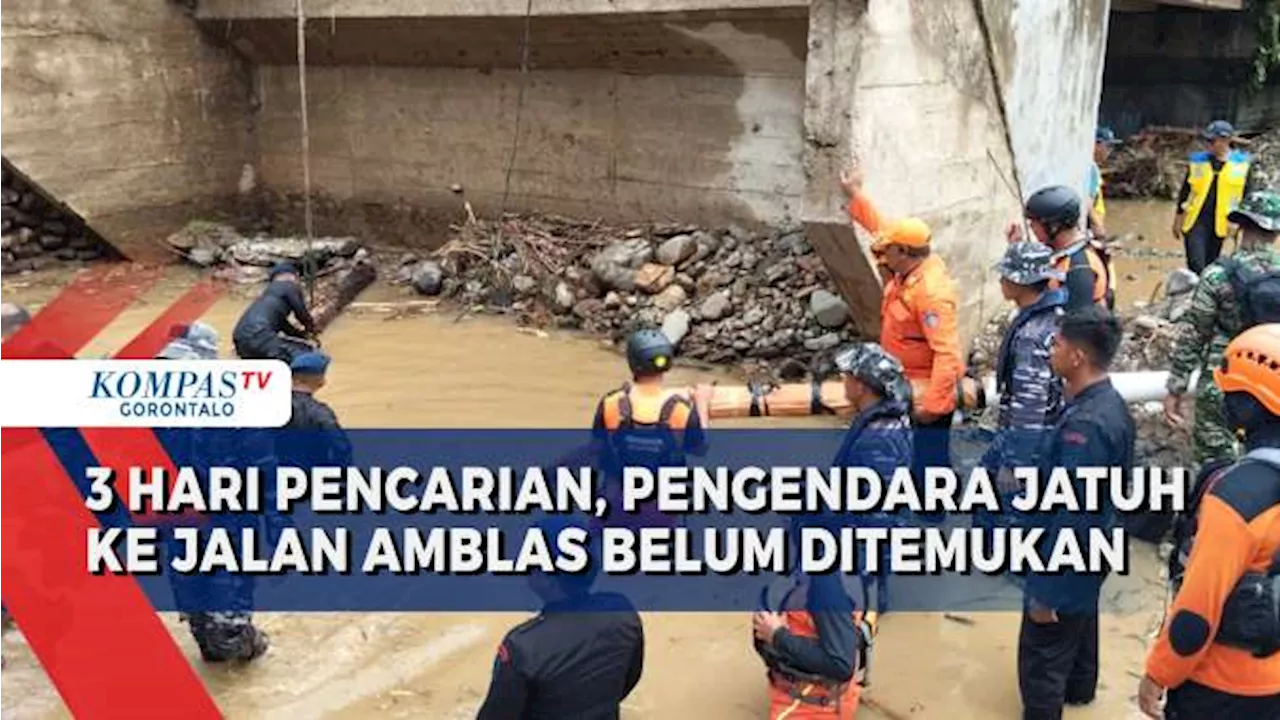 3 Hari Pencarian, Pengendara yang Jatuh ke Jalan Amblas di Desa Monano Belum Ditemukan