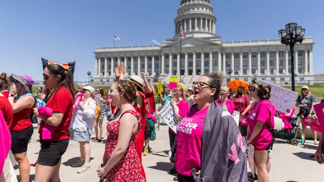 2 years after Roe v. Wade overturned, protesters say Utah 'moving backwards in time' on abortion