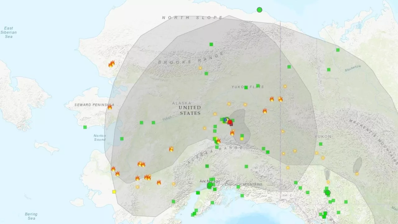 Lightning sparks wildfires across Interior Alaska