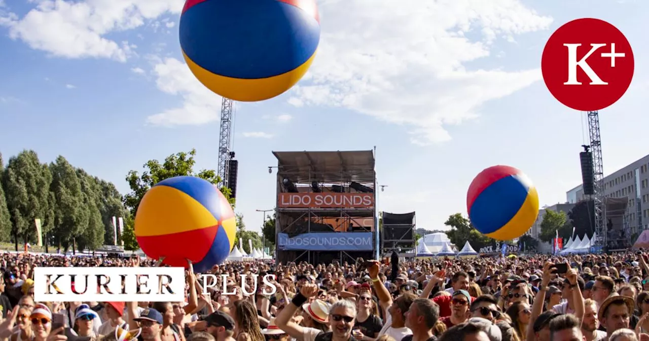 Aufbau beim Lido Sounds in Linz: Mehr Schatten, mehr Ruhezonen