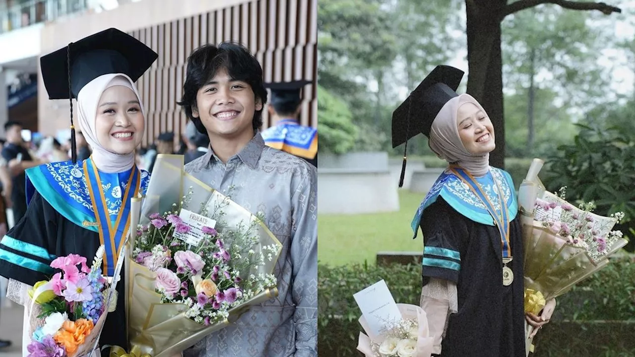 7 Potret Alca Octa Istri Bintang Emon Wisuda S2, Sempat Tertunda Tiga Tahun