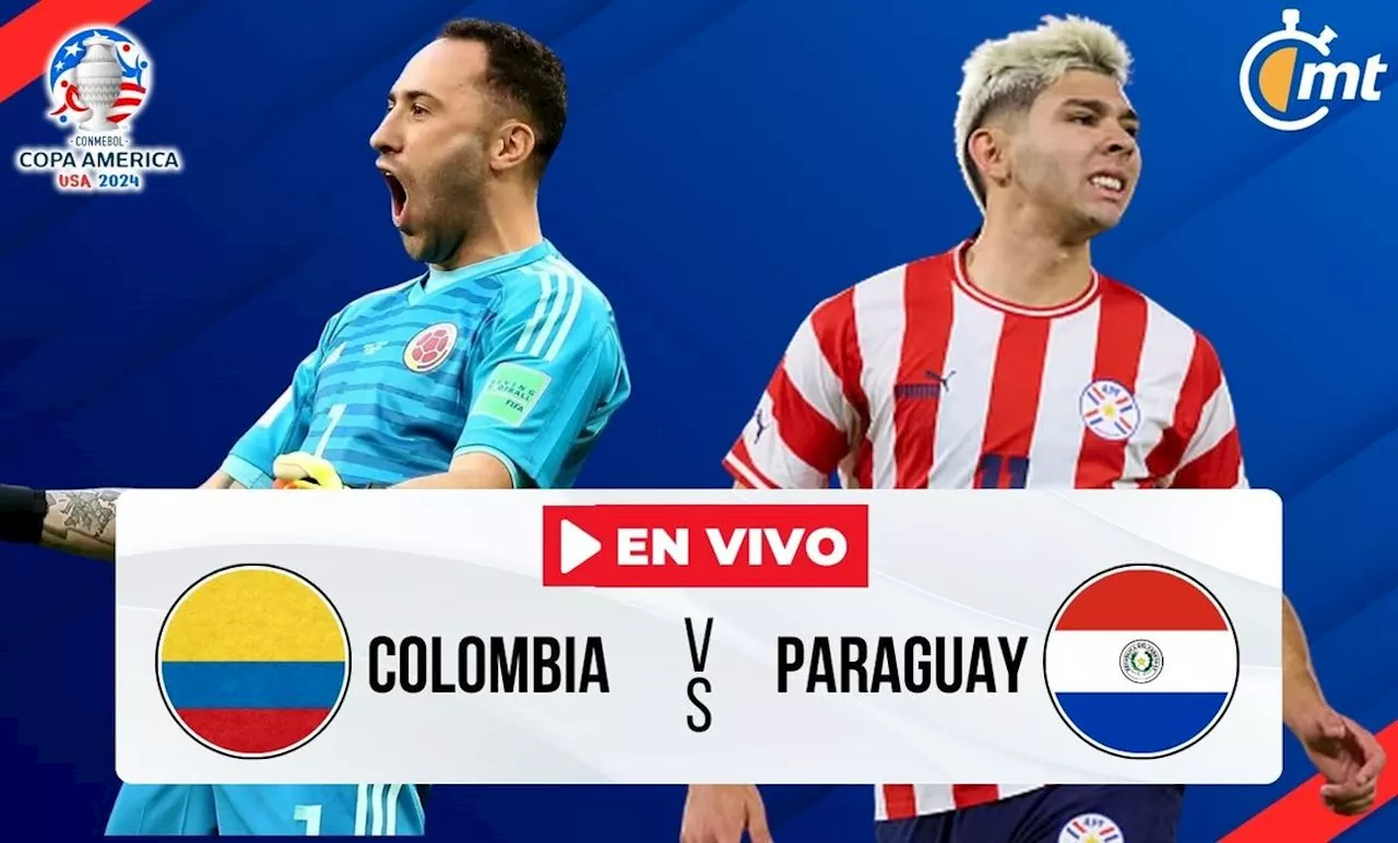 Colombia vs Paraguay EN VIVO. Partido HOY Copa América 2024 ONLINE