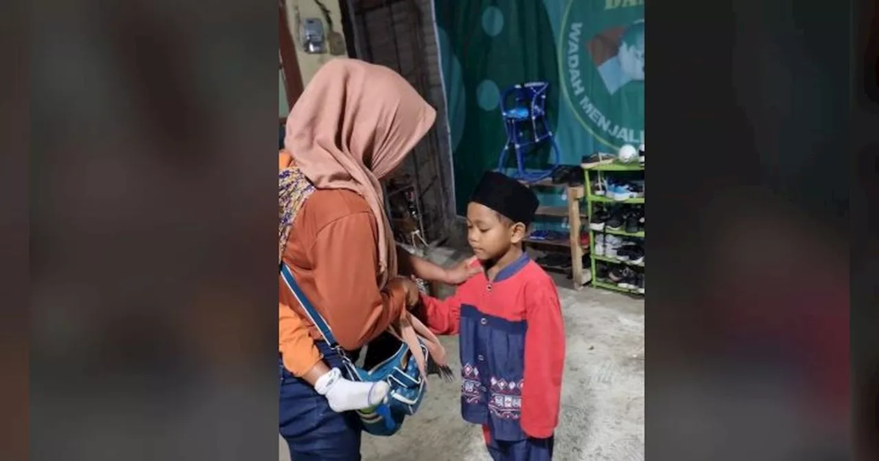 Jadi Anak Asuh Polisi, Begini Momen Bocah Yatim Dijenguk Ibunya Diberi Nasihat Bikin Haru