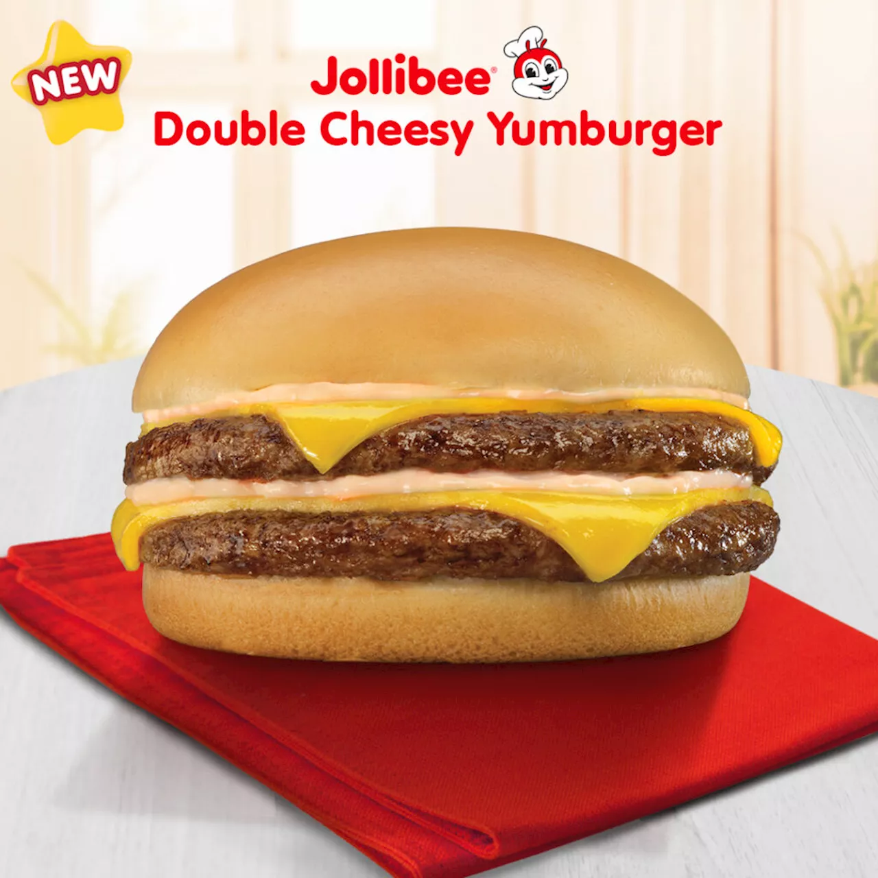 Double the happiness with Jollibee's Double Cheesy Yumburger