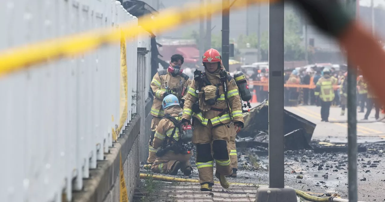 Fire at South Korea lithium battery plant kills at least 16 people