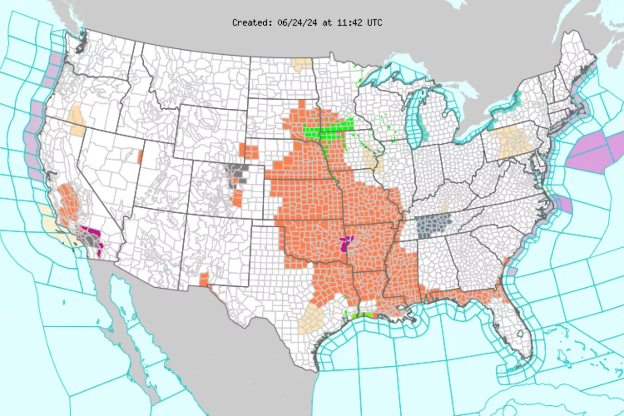 Map Shows States Most at Risk for Lethal Heat Impacts