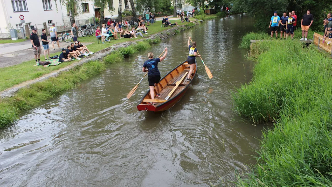 Die besten FF-Zillenfahrer kämpften am Laaer Mühlbach