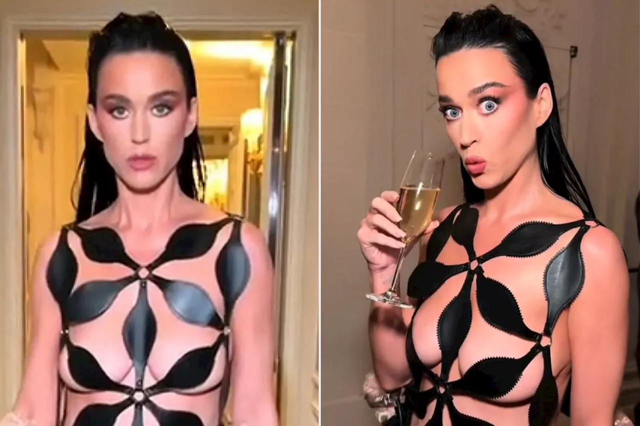 Katy Perry Shares BTS Look at Her Naked Geometric Dress for Surprise Appearance at Vogue World: Paris: ‘I Modeled It’