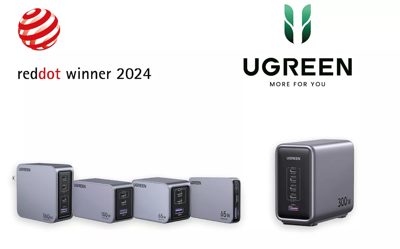 UGREEN Nexode急速充電器が、Red Dot Design Award 2024 受賞