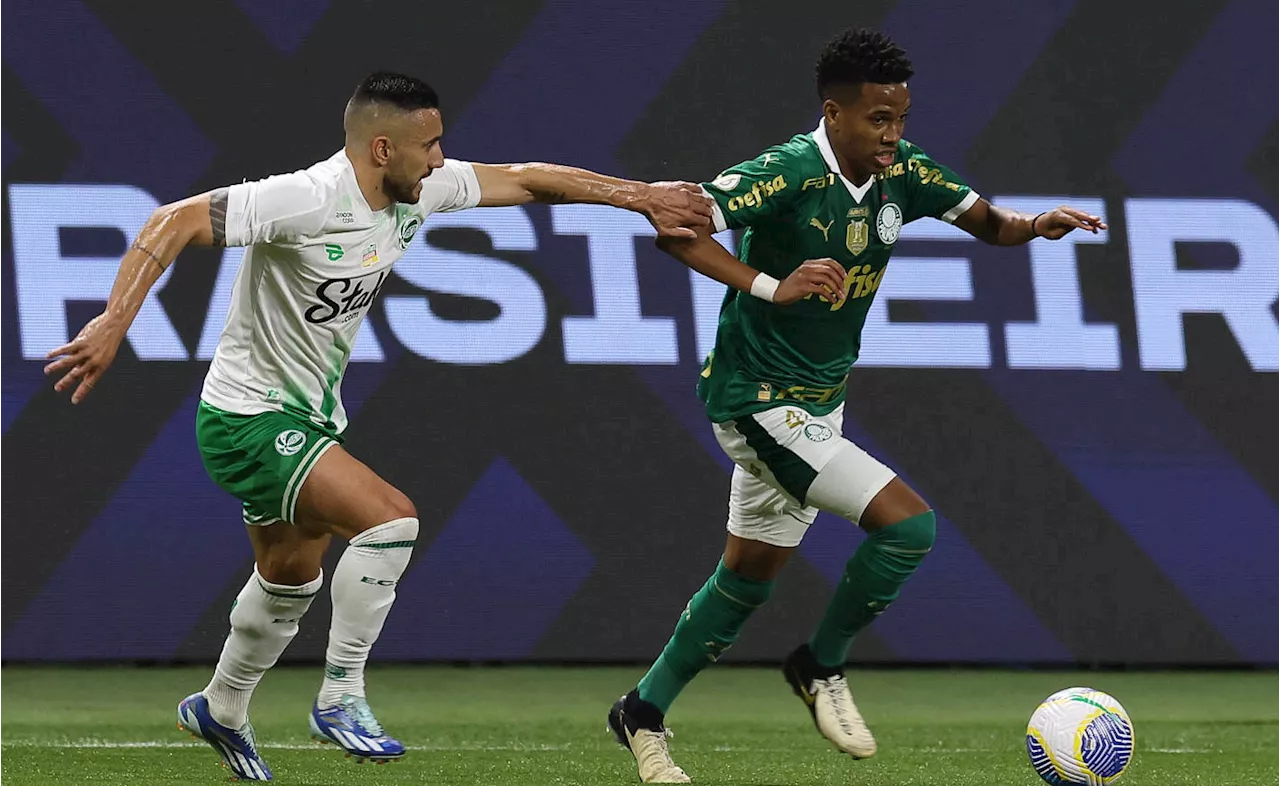 Palmeiras tem 5ª vitória seguida, com brilho de Estêvão e retorno de Dudu