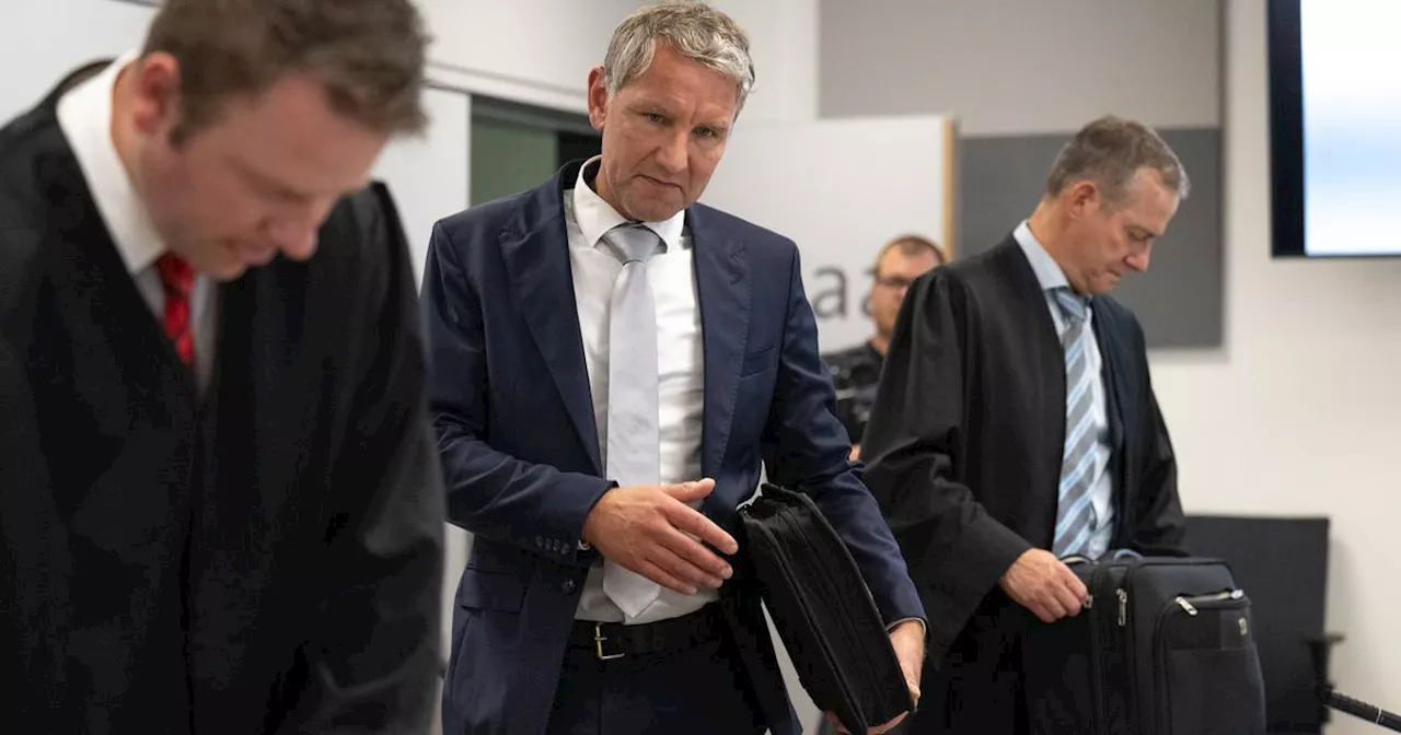 Prozess: Björn Höcke bezeichnet sich als „völlig unschuldig“ ​