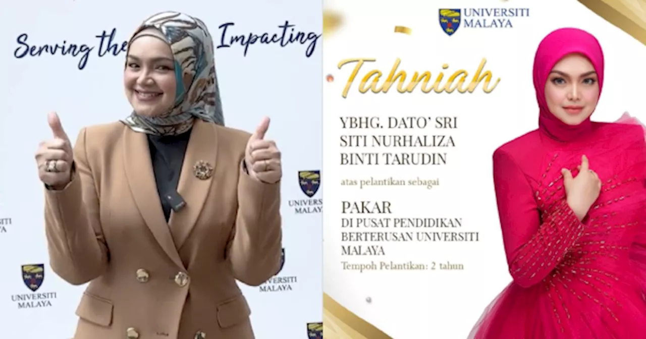 Pelantikan Siti Nurhaliza Sebagai 'Pakar UMCCed' Cetus Perdebatan Ramai Di Media Sosial