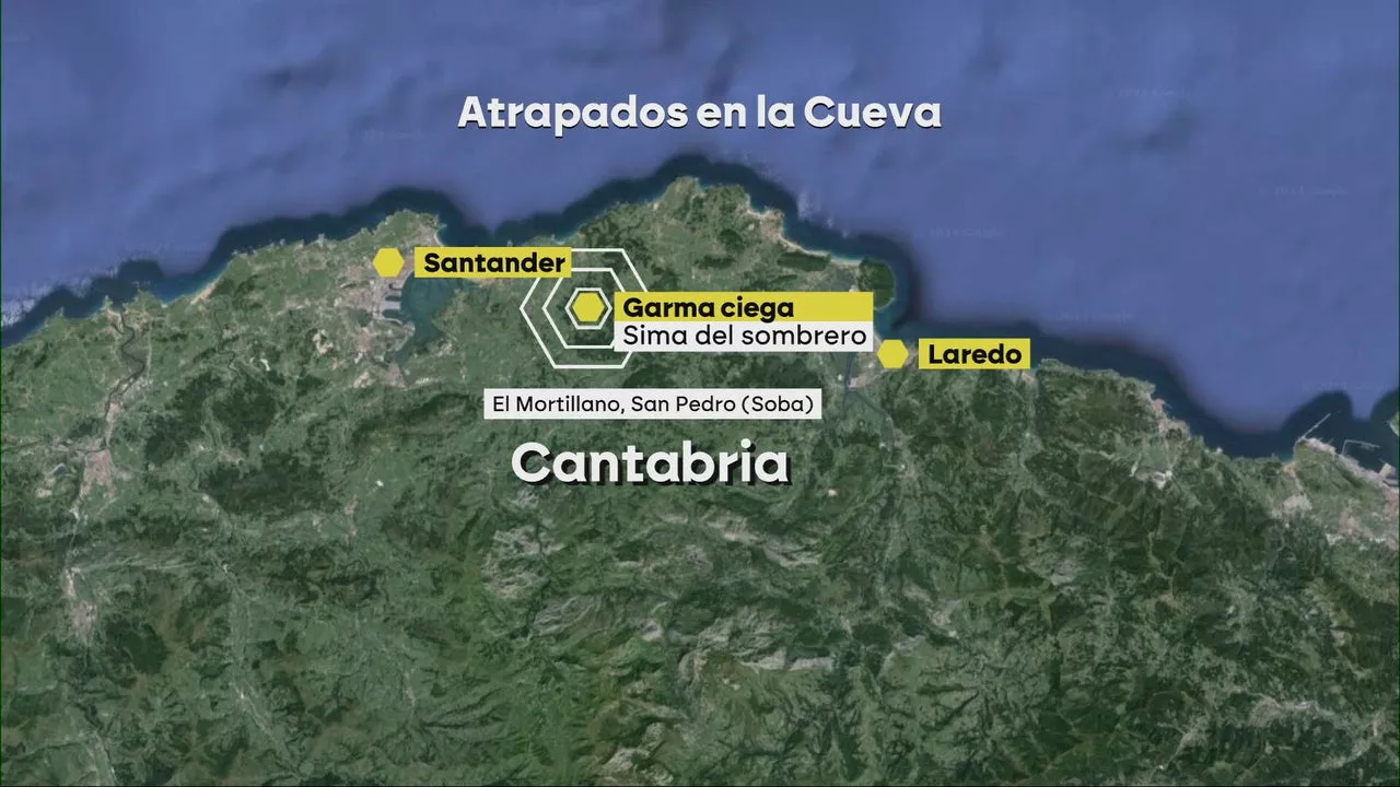 Los equipos de rescate de Cantabria no localizan a los dos espeleólogos en la ruta marcada