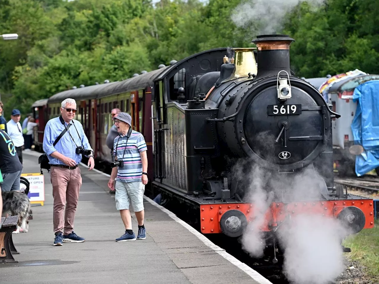 In pictures: Gleaming steam loco and vintage vehicles galore at Telford Steam Railway event