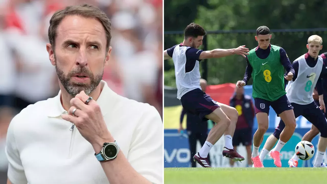 England reveal squad news ahead of Slovenia clash as pictures from latest training session emerge