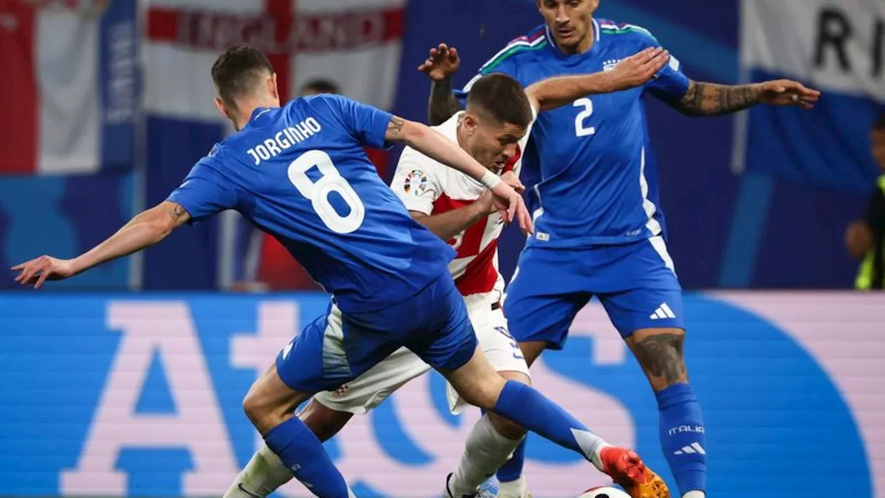 Fußball-EM: Italien zittert sich ins Achtelfinale - 1:1 gegen Kroatien