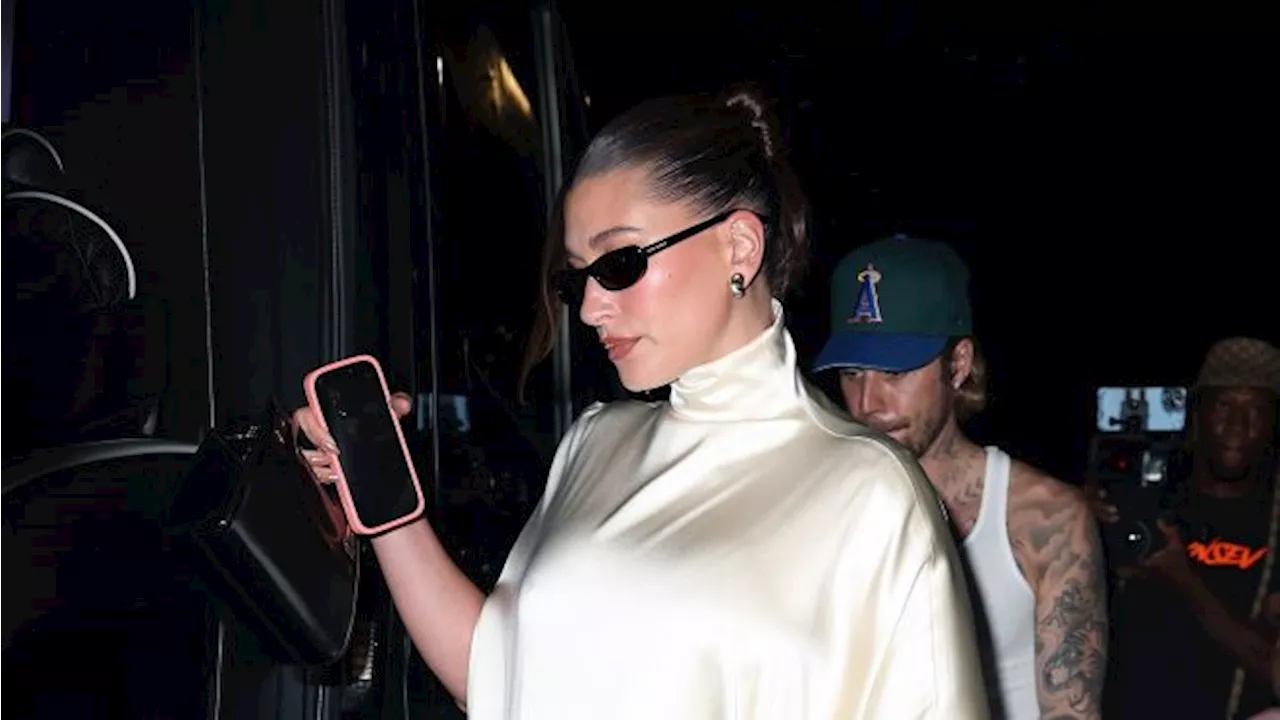 Hailey Bieber's Maternity Mini Dress Is Giving MILF