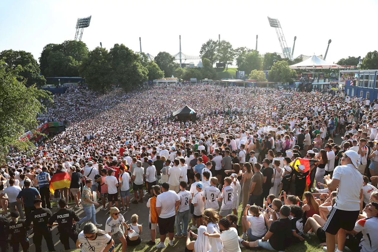 EM-Euphorie in München: Mehr als 300 000 Menschen feiern friedlich in der Fan-Zone